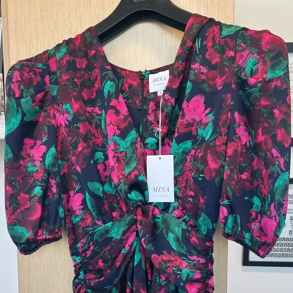 MISA PRINTED MINI DRESS - Picture 3 of 5